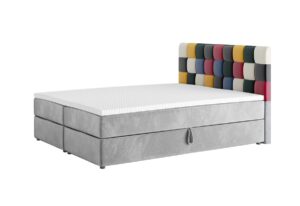 Expedo Čalouněná postel boxspring APPLE + vrchní matrace