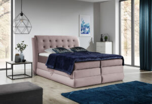 Expedo Čalouněná postel boxspring ARTIS + vrchní matrace