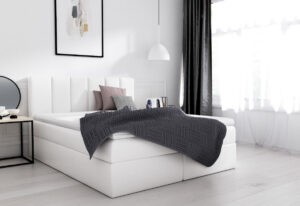 Expedo Čalouněná postel boxspring LESORA + vrchní matrace