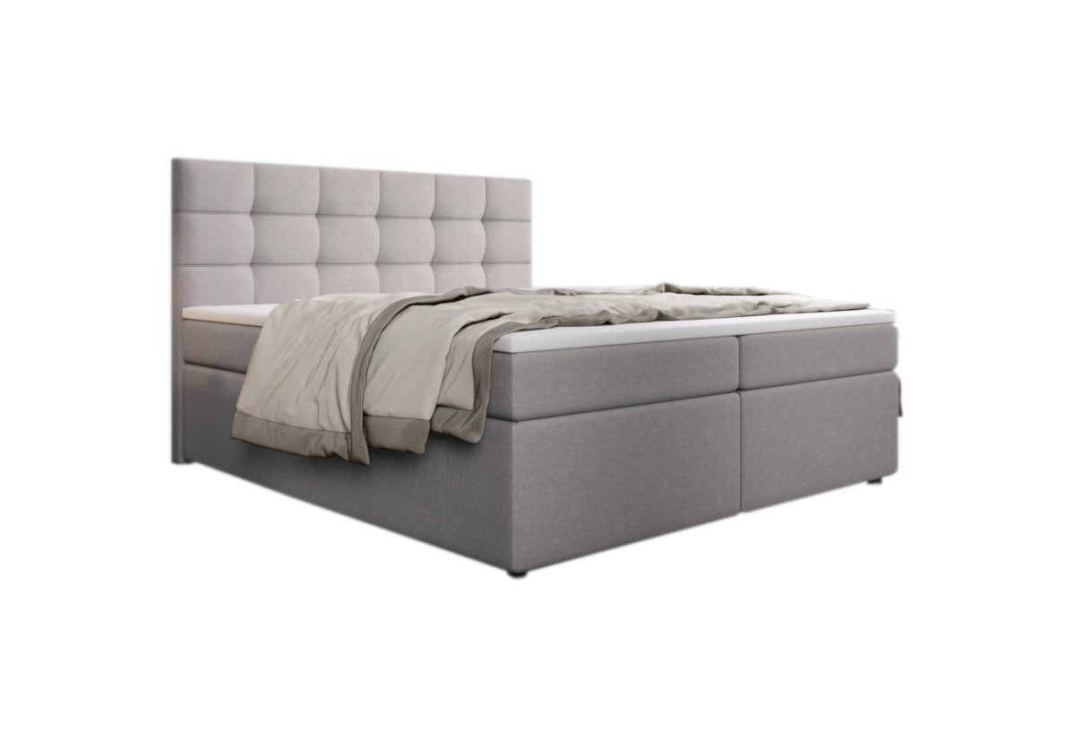 Expedo Čalouněná postel boxspring SALMA + vrchní matrace