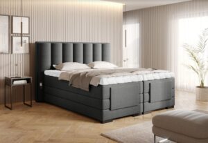 Artelta Manželská postel VEROS Boxspring | elektrická polohovatelná 180 x 200 cm Barva: Flores 04