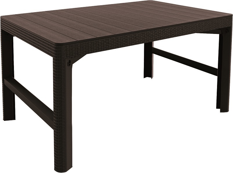 KETER Zahradní stůl ONLY rattan | hnědá