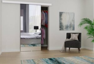 KIER Posuvné dveře MIRROR | 90 cm