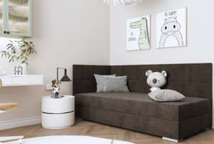 ArtBed Dětská postel TOMAR III | hnědá 90 x 200 cm