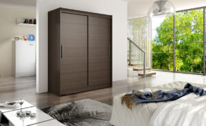 ArtAdrk Šatní skříň DENVER DV02 | čokoládová 150 cm