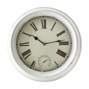 ArtFir Nástěnné hodiny 61 | bílá 37 cm
