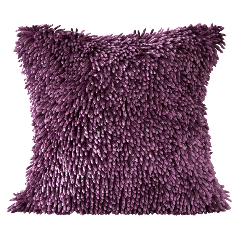 ArtFir Povlak na polštář SHAGGY 1 | lila 50 x 50 cm