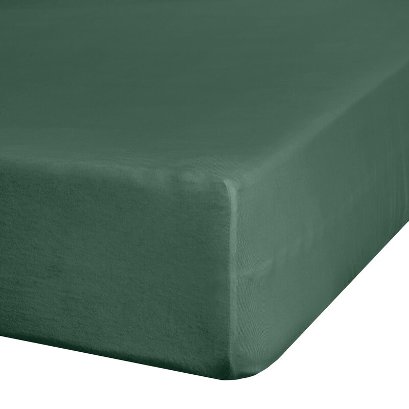 ArtFir Dvoulůžková prostěradlo JERSEY 3 | tmavě zelená 220 x 200 cm
