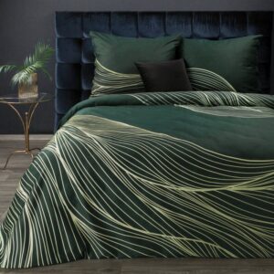 ArtFir Povlečení na dvojlůžko PREMIUM 3 | tmavě zelená 180 x 200 cm