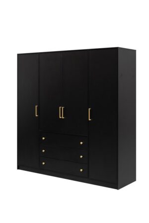 ArtStol Šatní skříň RETRO D4 | černá