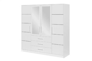 ArtStol Šatní skříň BALI D4 | bílá 196 cm