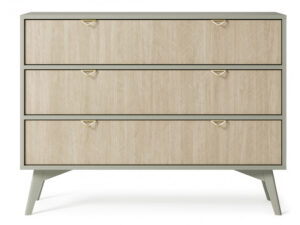 ArtPS Komoda TIMBER KSZ106 | béžová/zelená