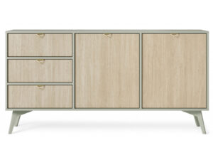 ArtPS Komoda TIMBER KSZ158 | béžová/zelená