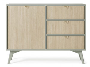 ArtPS Komoda TIMBER KSZD106 | béžová/zelená