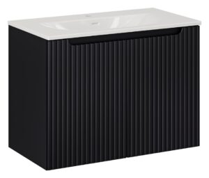 ArtCom Koupelnová skříňka s umyvadlem NOVA Black U80/2 | 80 cm