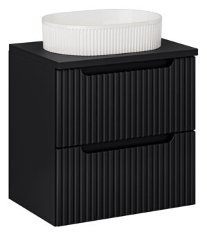 ArtCom Koupelnová skříňka s umyvadlem a deskou NOVA Black DU60/2 | 60 cm