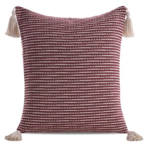 ArtFir Povlak na polštář BOHO 6 | bordó 45 x 45 cm