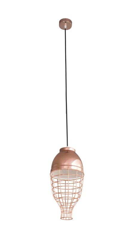 ArtFir Závěsná lampa LUCY 01 | měděná 20 x 21 cm