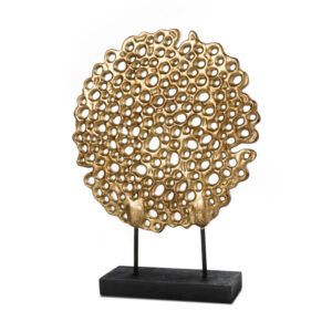 ArtFir Dekorace DORIA 01 | zlatá 28 x 7 x 37 cm