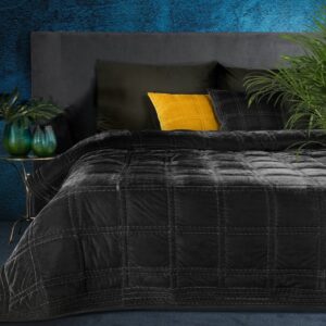 ArtFir Přehoz na postel KRISTIN 2 | černá 170 x 210 cm