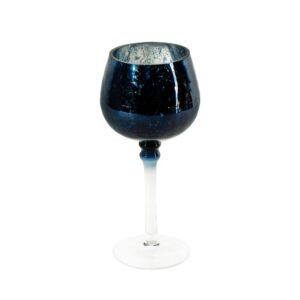 ArtFir Svícen VERRE 2 | tmavě modrá 9 x 20 cm