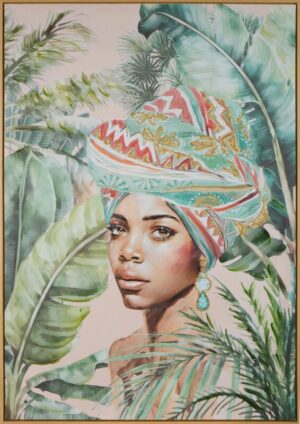 ArtFir Obraz WOMAN 607 | zelená 70 x 100 cm