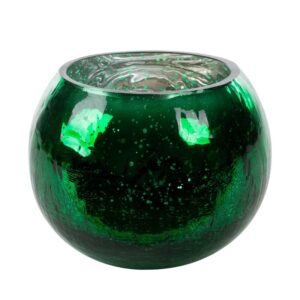ArtFir Skleněný obal na květináč VERRE 3 | zelená 15 x 11 cm