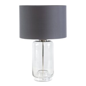 ArtFir Stolní lampa LILA 01 | šedá 38 x 61 cm