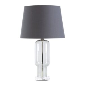 ArtFir Stolní lampa LILA 02 | šedá 32 x 40 x 66 cm