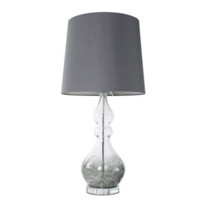 ArtFir Stolní lampa TIANA 01 | šedá 32 x 38 x 76 cm