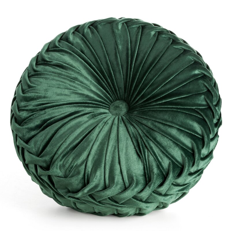 ArtFir Polštář VELVET 95 | tmavě zelená 40 cm