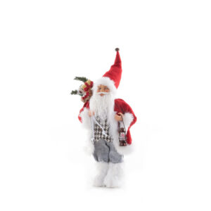 ArtFir Vánoční dekorace SANTA CLAUS 68A | červená/bílá 45 cm
