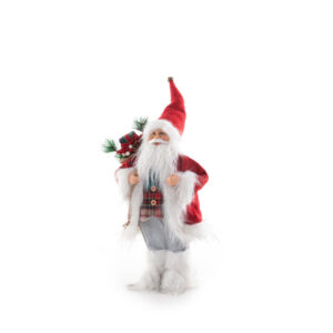 ArtFir Vánoční dekorace SANTA CLAUS 69A | červená/bílá 45 cm