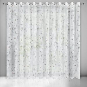ArtFir Záclona BESSY K | bílá/růžová 350 x 250 cm