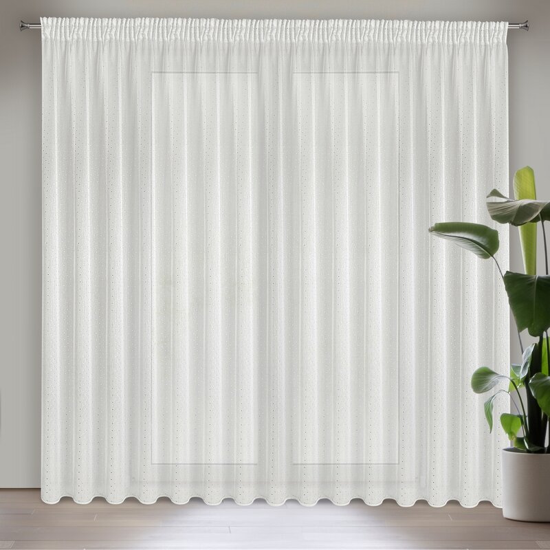 ArtFir Záclona SIBEL P | bílá 400 x 250 cm