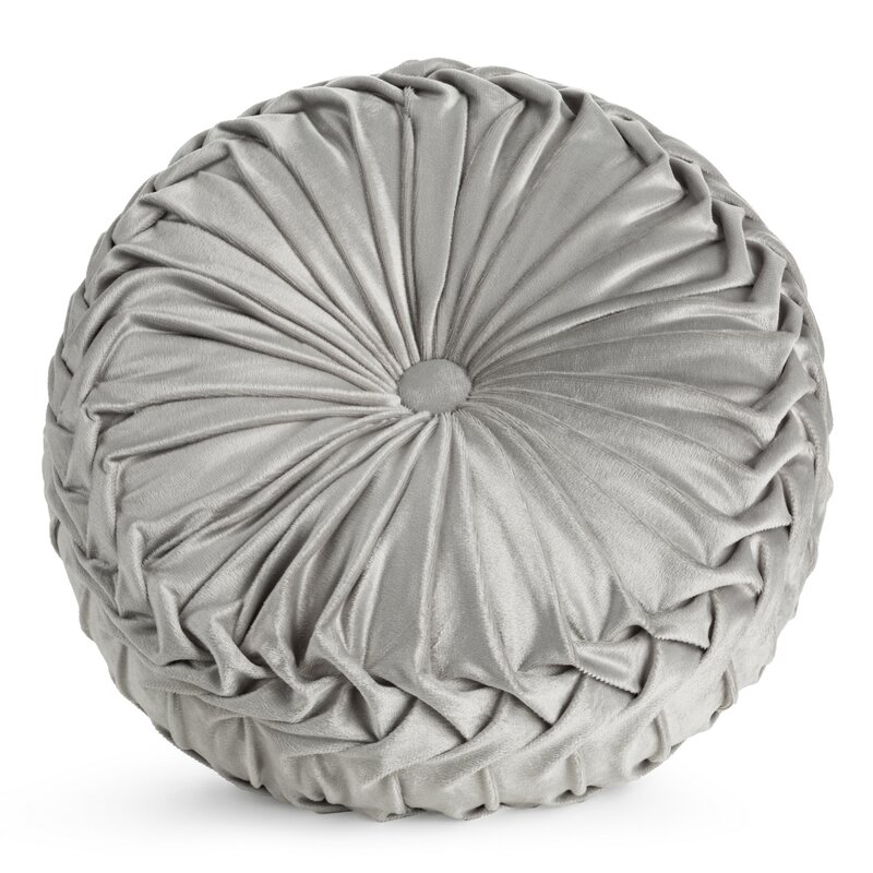 ArtFir Polštář VELVET 95 | stříbrná 40 cm