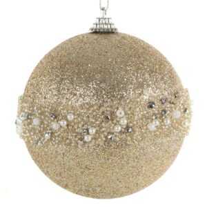 ArtFir Vánoční dekorace KOULE 46B | šampaň 10 cm