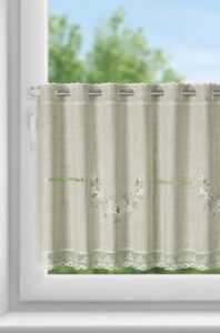 ArtFir Krátká záclona VERONICA P | béžová 150 x 60 cm