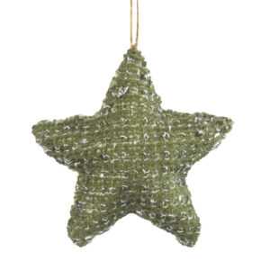 ArtFir Vánoční dekorace IRIN 1 | zelená 10 x 3 x 10 cm