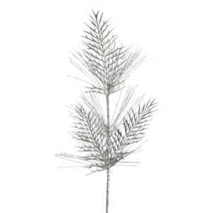 ArtFir Vánoční větvička 72 | stříbrná 55 x 20 cm