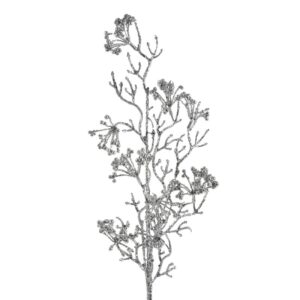 ArtFir Vánoční větvička 28 | stříbrná 73 cm