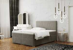 Expedo Čalouněná postel boxspring DASTER + topper