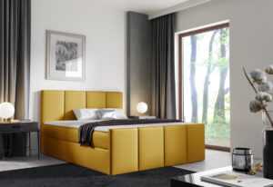 Expedo Čalouněná postel boxspring LAROS + vrchní matrace