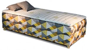 New Design Čalouněná postel NOVO | s topperem Extra Rozměr: 80 x 200 cm