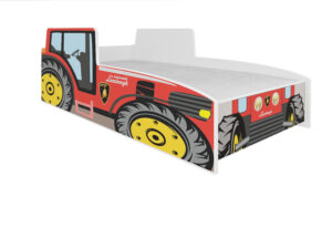 ArtAdrk Dětská auto postel TRACTOR Barva: Červená