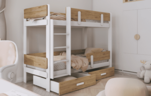 ArtBed Dětská patrová postel ETTORE | 80 x 180 cm Provedení: Borovice přírodní