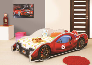 Artplast Dětská postel AUTO MINI MAX | červená 80 x 160 cm