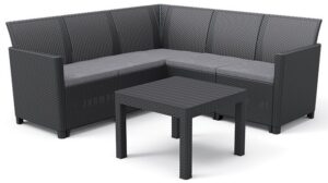 KETER Zahradní set CLARA 5 corner small table | grafit