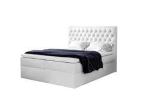 Expedo Čalouněná postel boxspring TOMIO + vrchní matrace