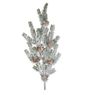 ArtFir Vánoční větvička 162 | zelená/bílá 20 x 69 cm